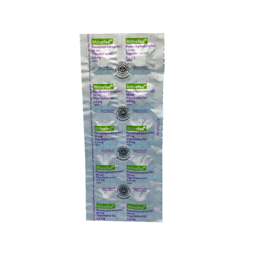 Rhinofed 60 Mg 5 Strip @ 10 Tablet